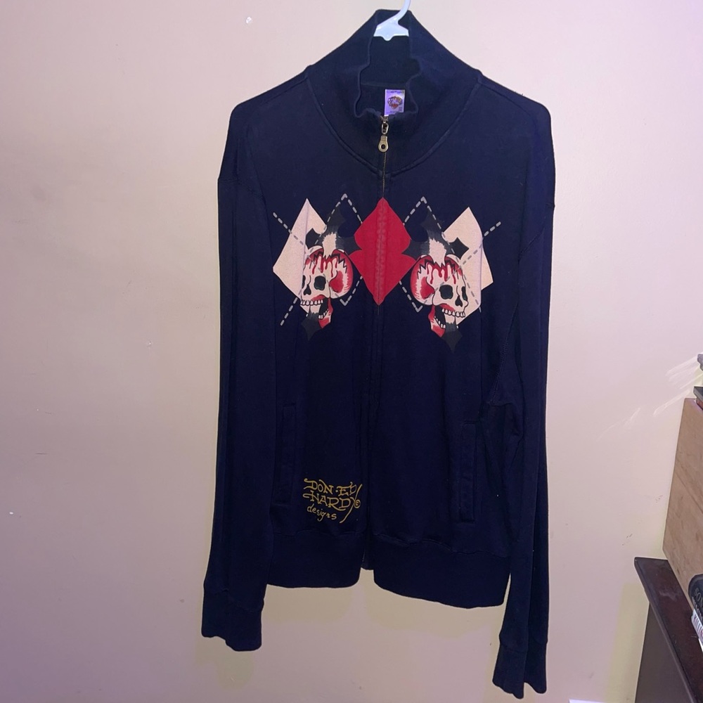 NWOT Vintage Tiger Ed Hardy Track Jacket - size XL